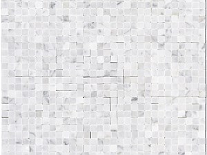 Carrara Three Eights x Three Eights Interlock Marble Polished or Honed 